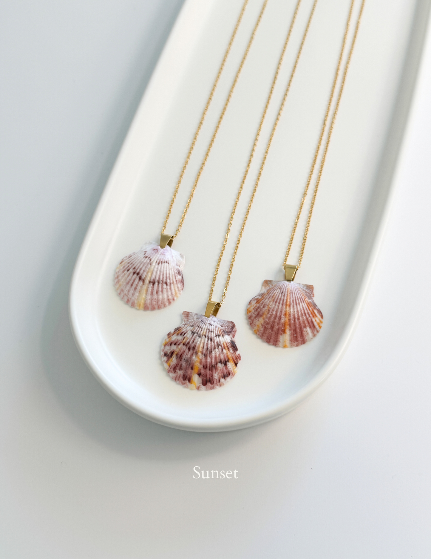 Dainty Gold Shell Necklace