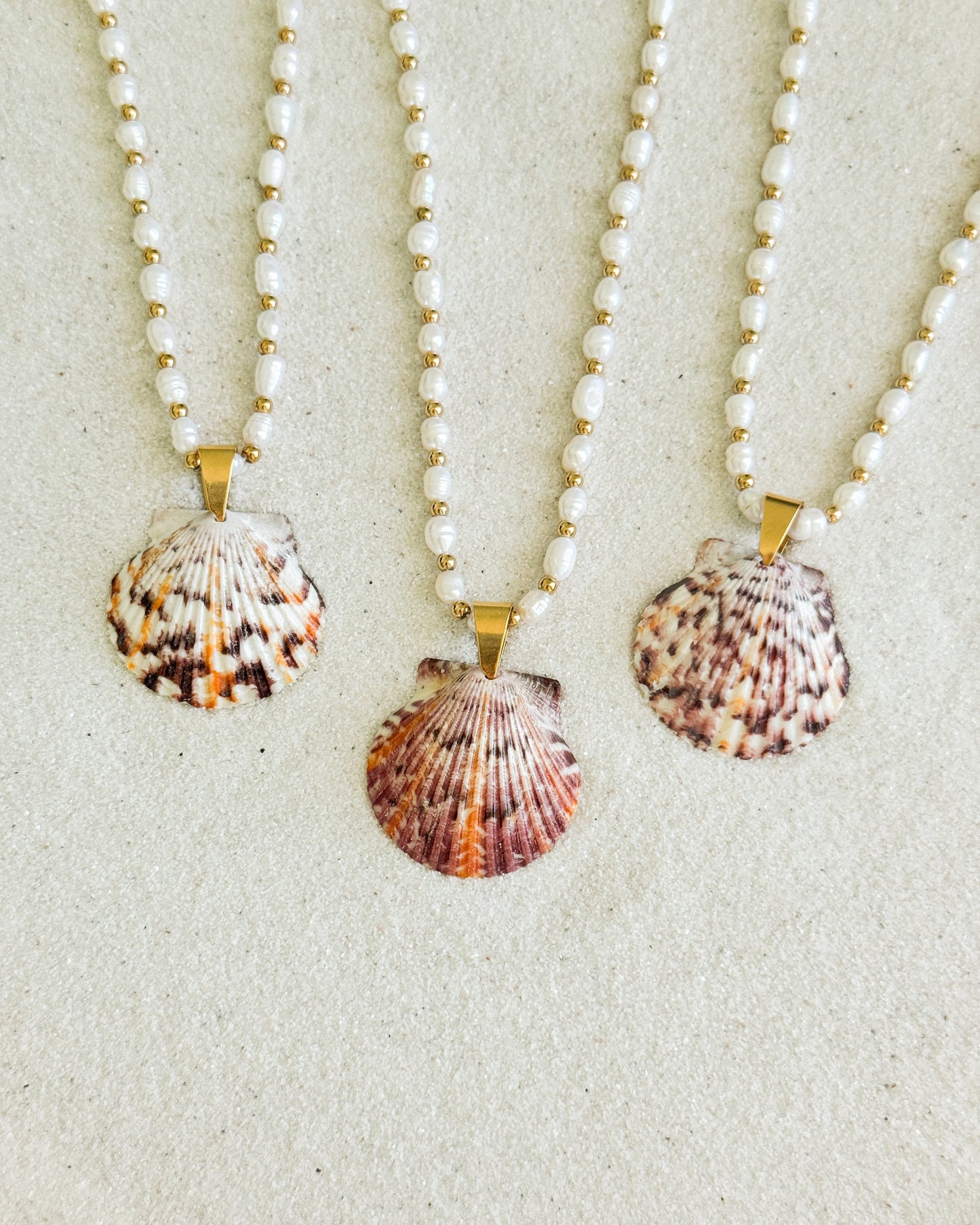 Beachfront Pearl Shell Necklace