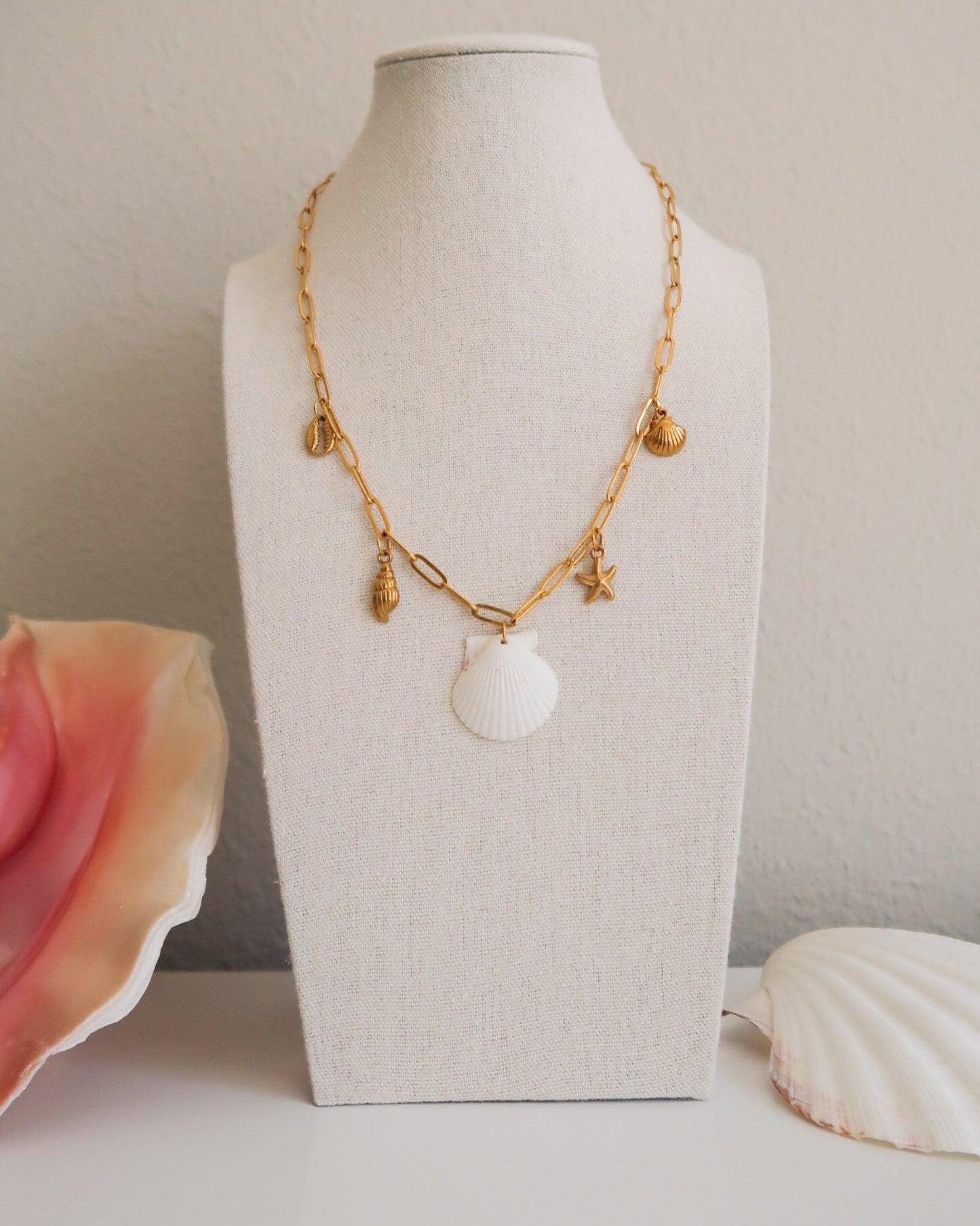 White Coast Charm Necklace