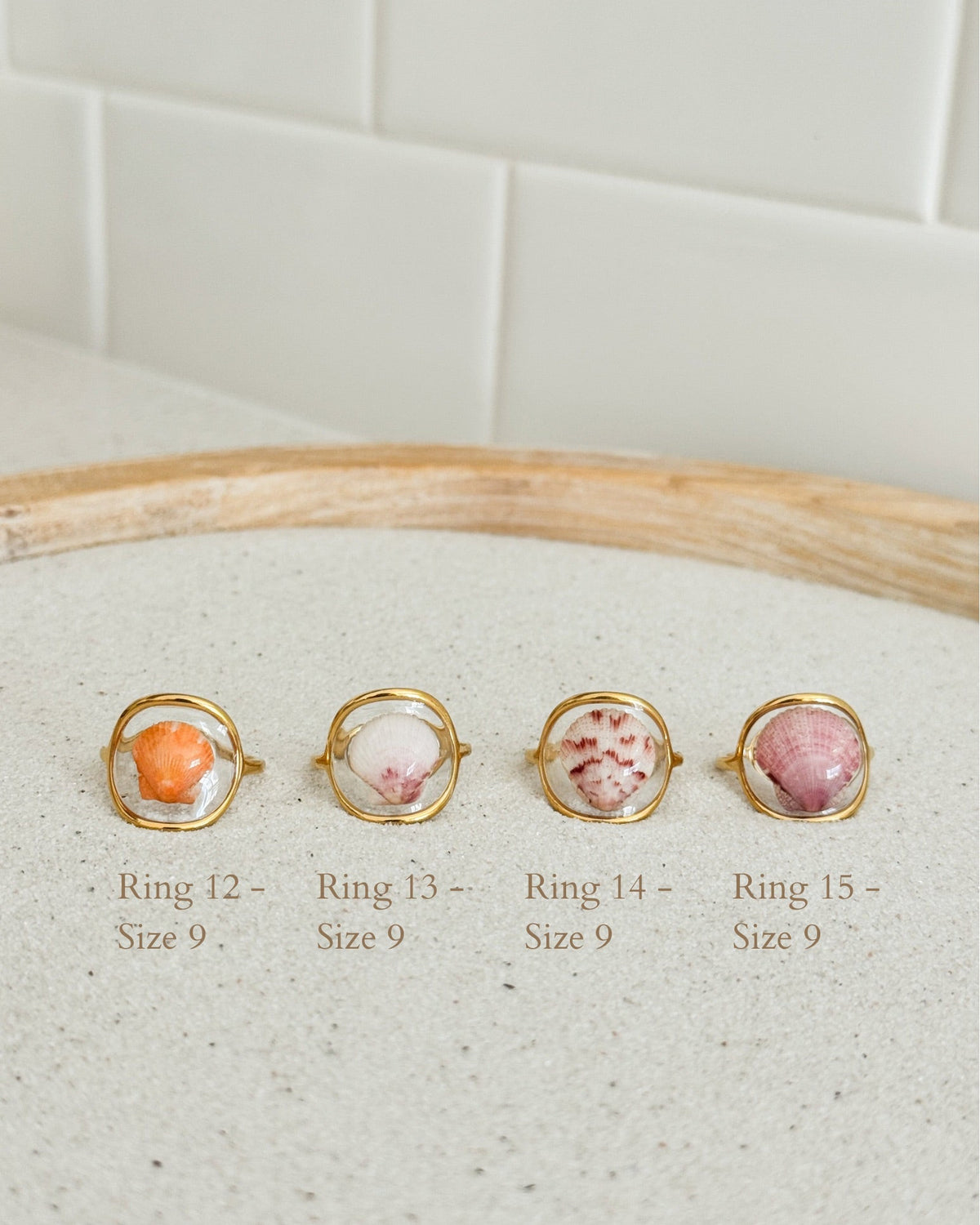 Gold Isla Shell Rings