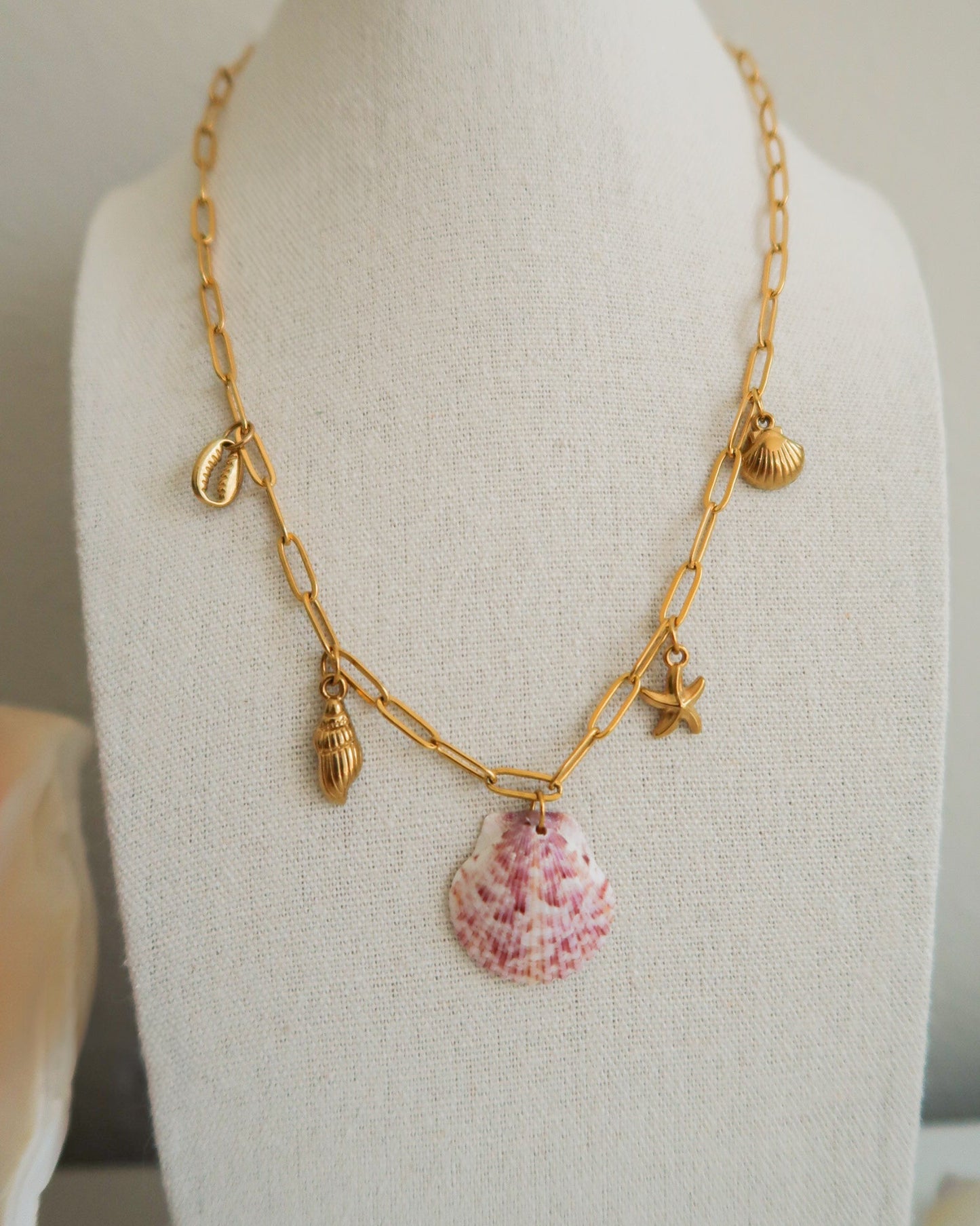 Pink Cove Charm Necklace