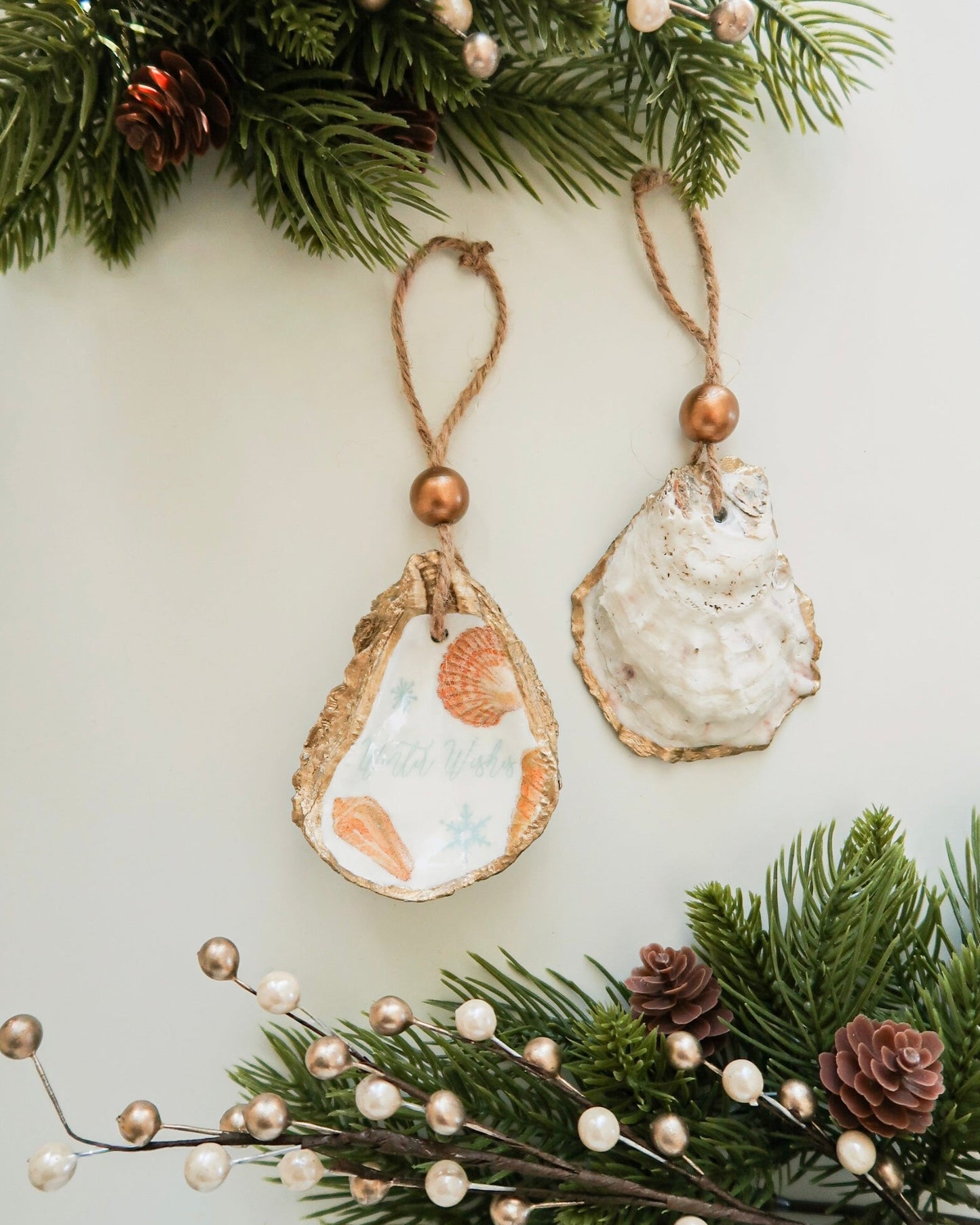 Winter Wishes Oyster Ornament