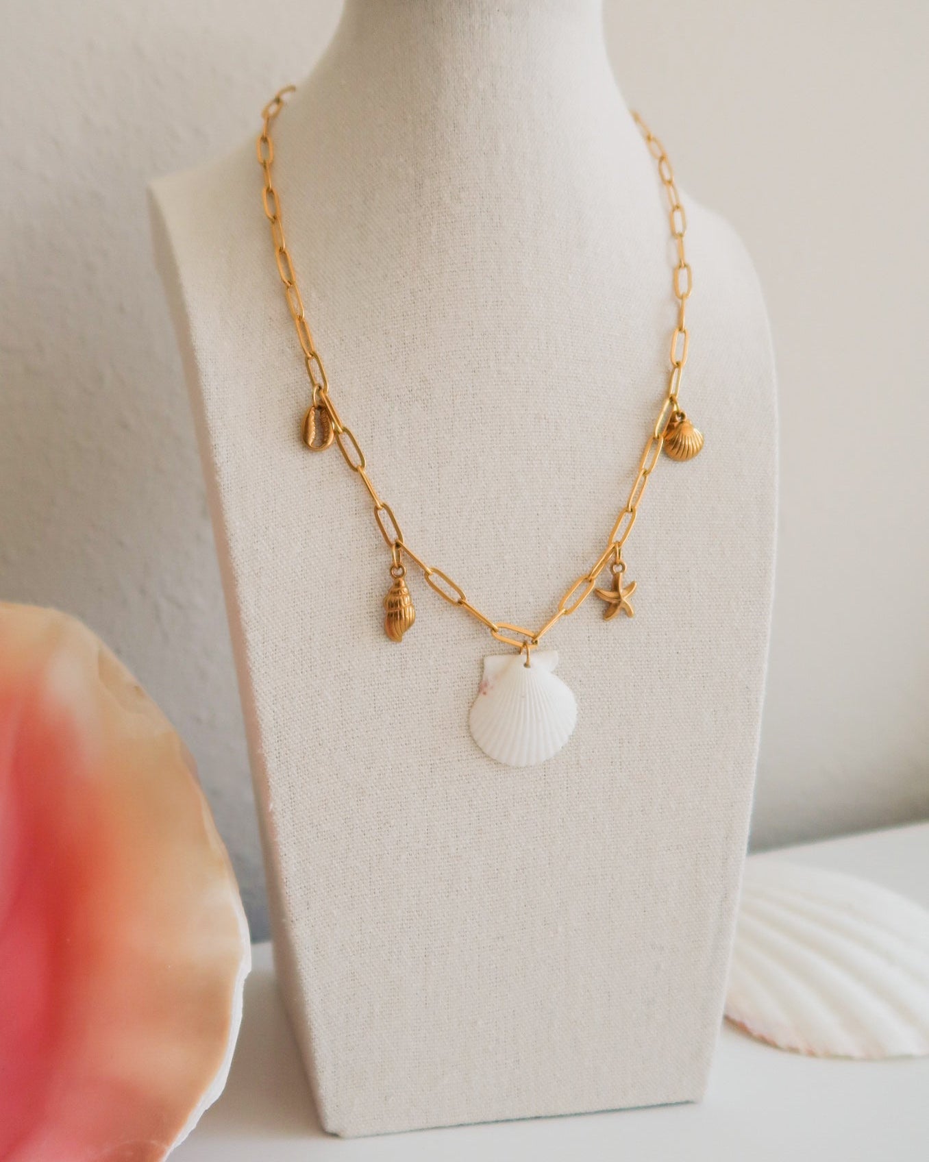 White Coast Charm Necklace