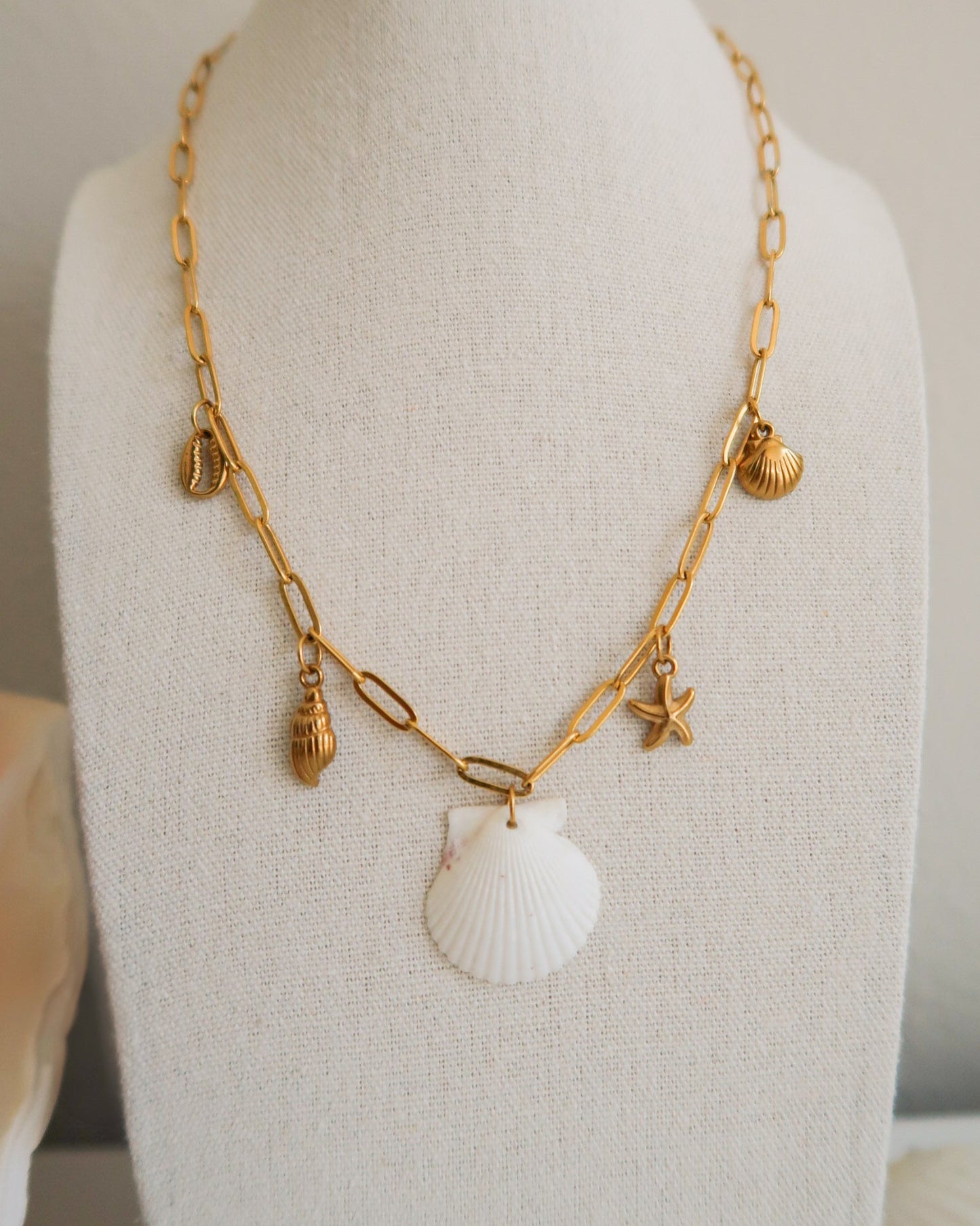 White Coast Charm Necklace