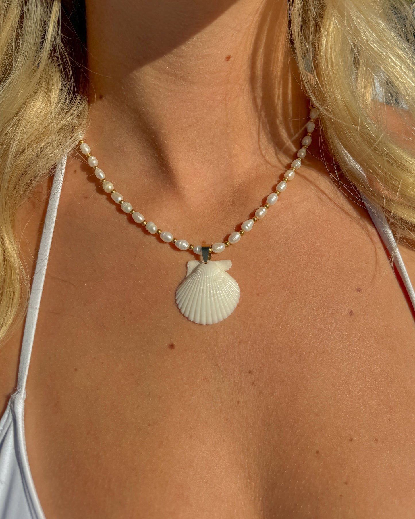 Beachfront Pearl Shell Necklace