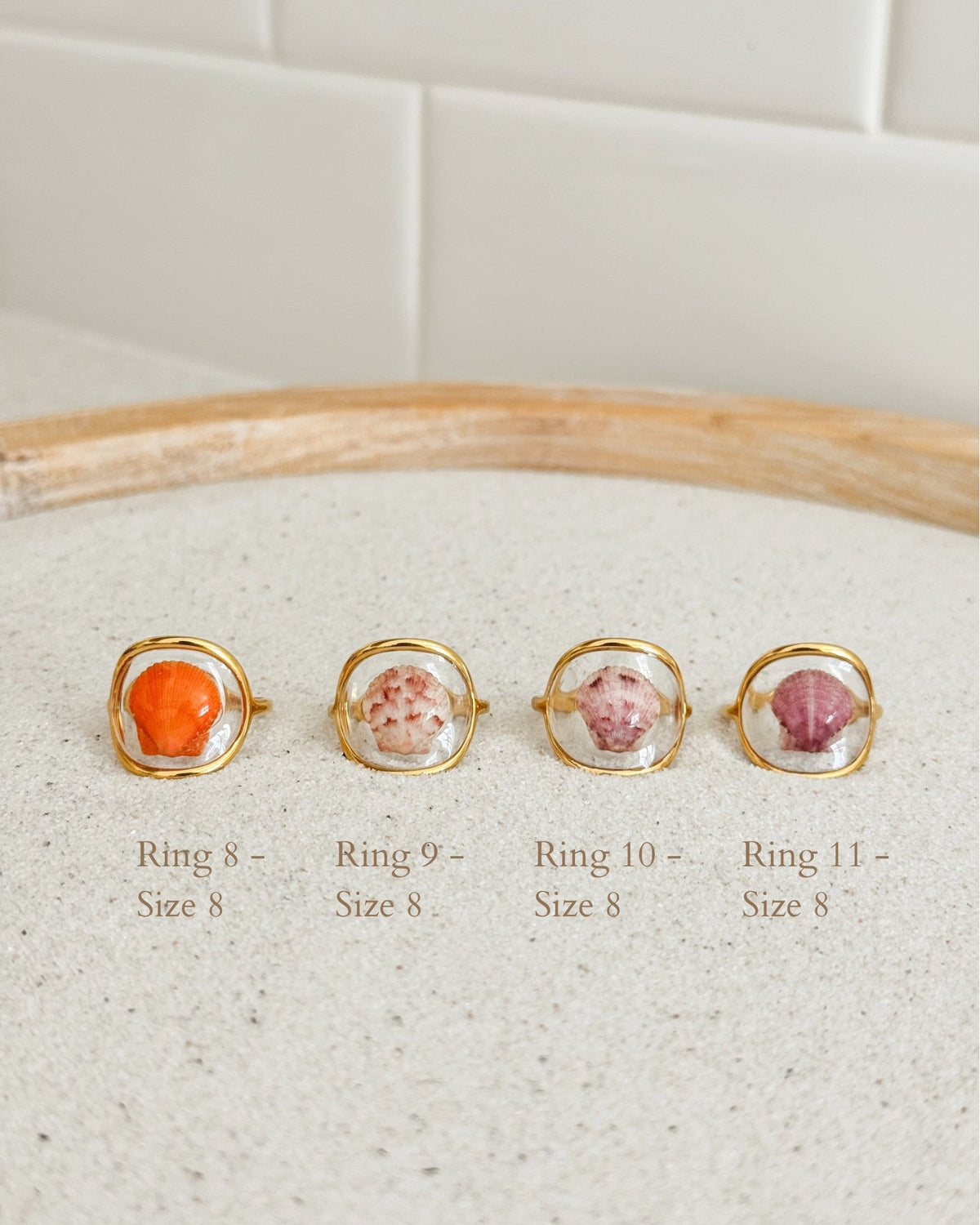 Gold Isla Shell Rings