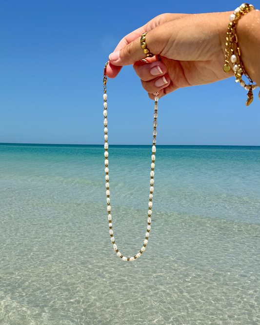 Beachfront Pearl Layering Chain