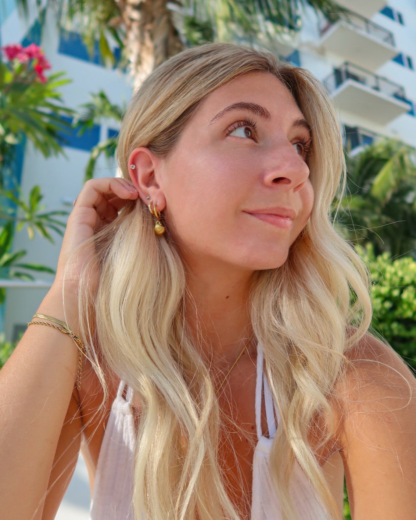 Gold Shell Earrings