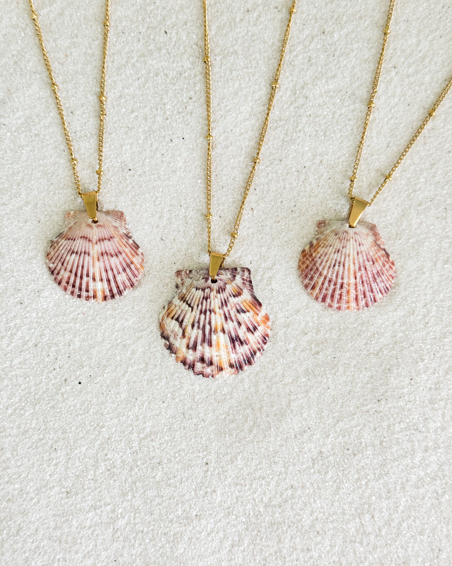 Dainty Beaded Shell Necklace