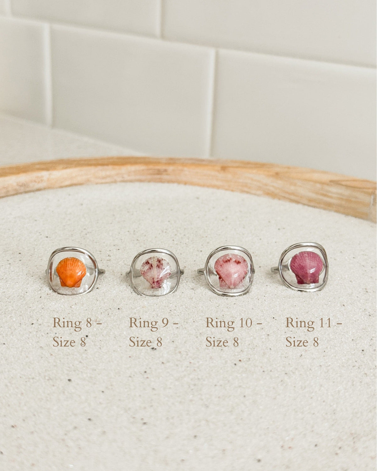 Silver Isla Shell Rings