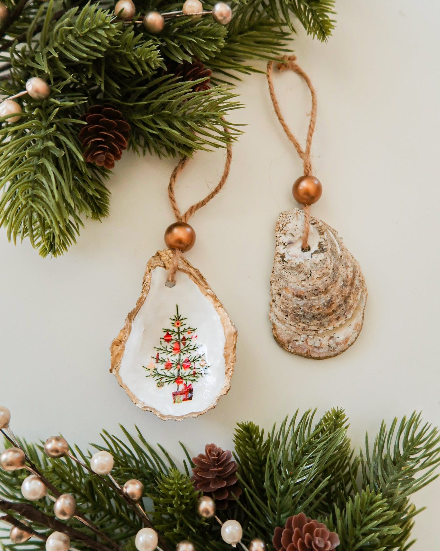 Christmas Tree Oyster Ornament