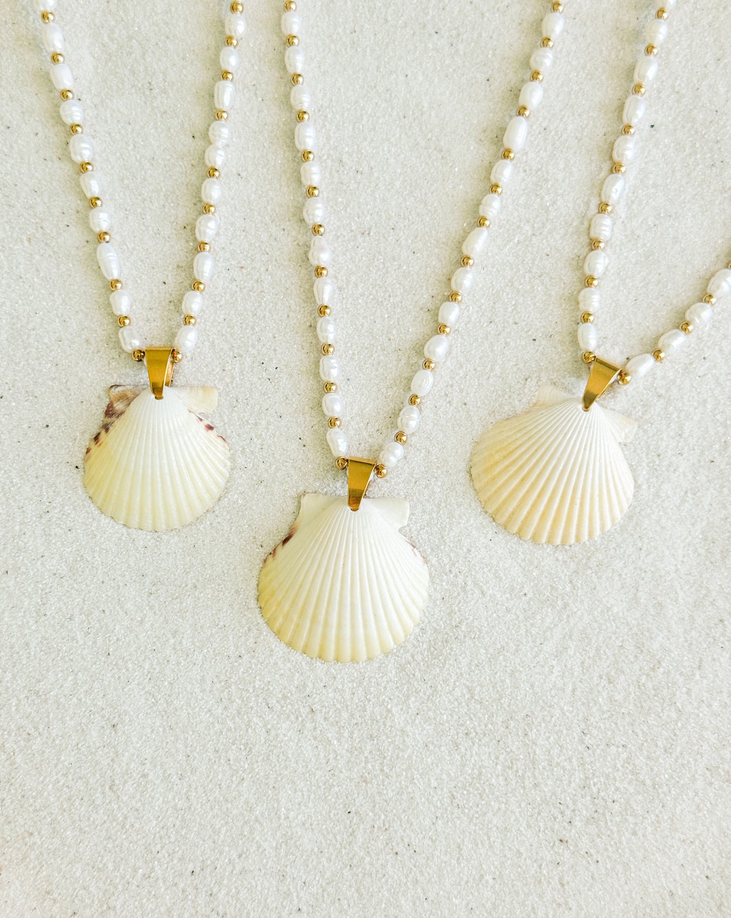 Beachfront Pearl Shell Necklace