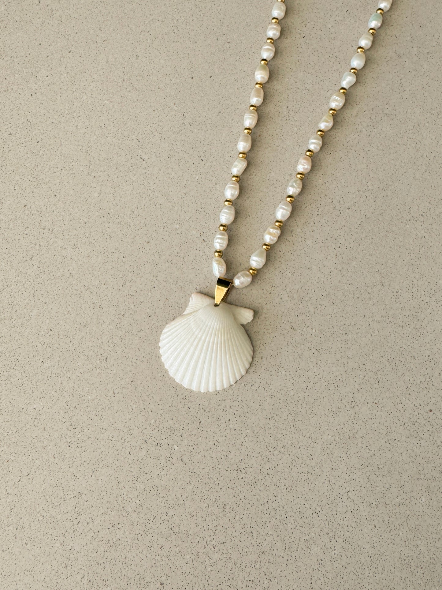 Beachfront Pearl Shell Necklace