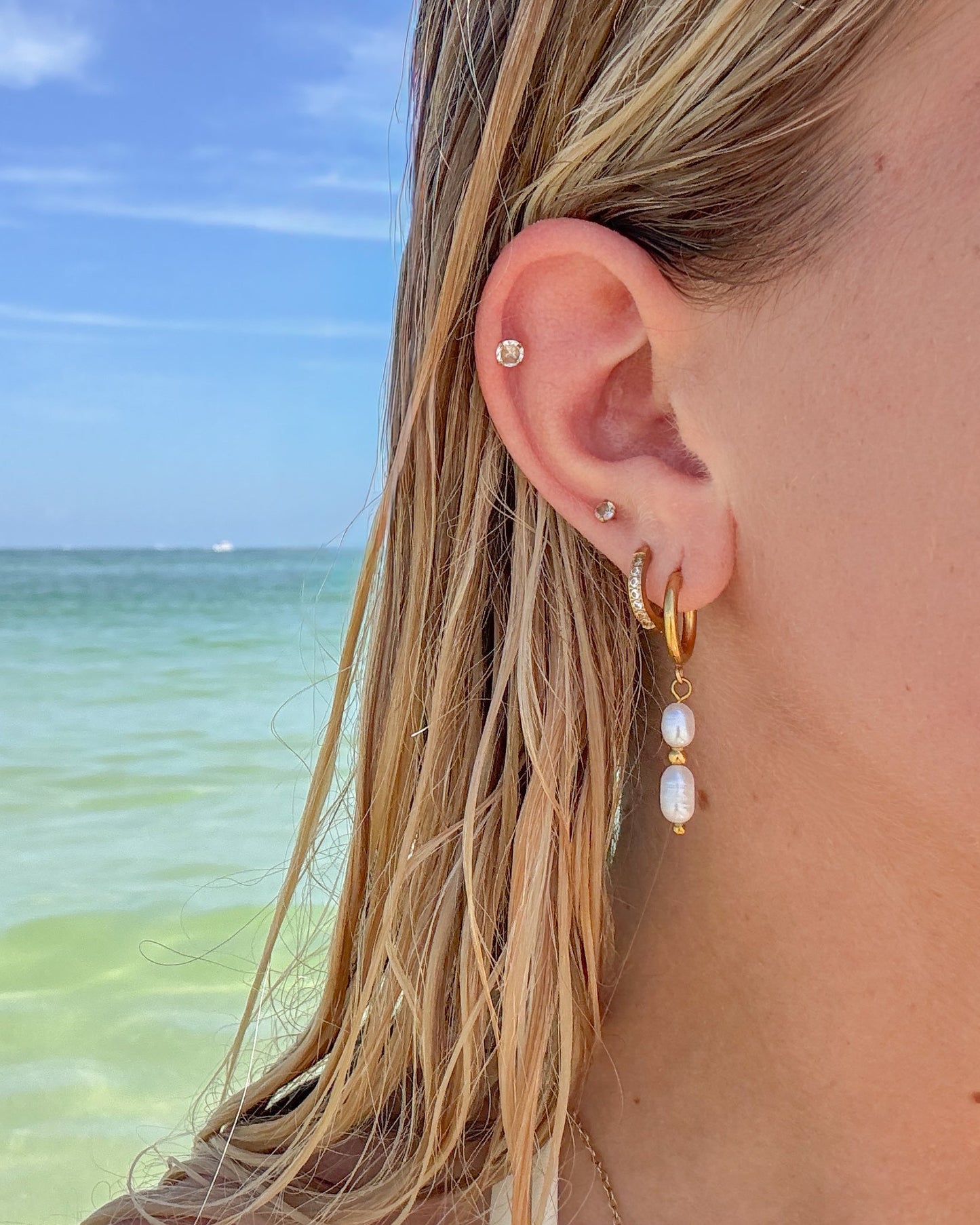 Beachfront Pearl Earrings