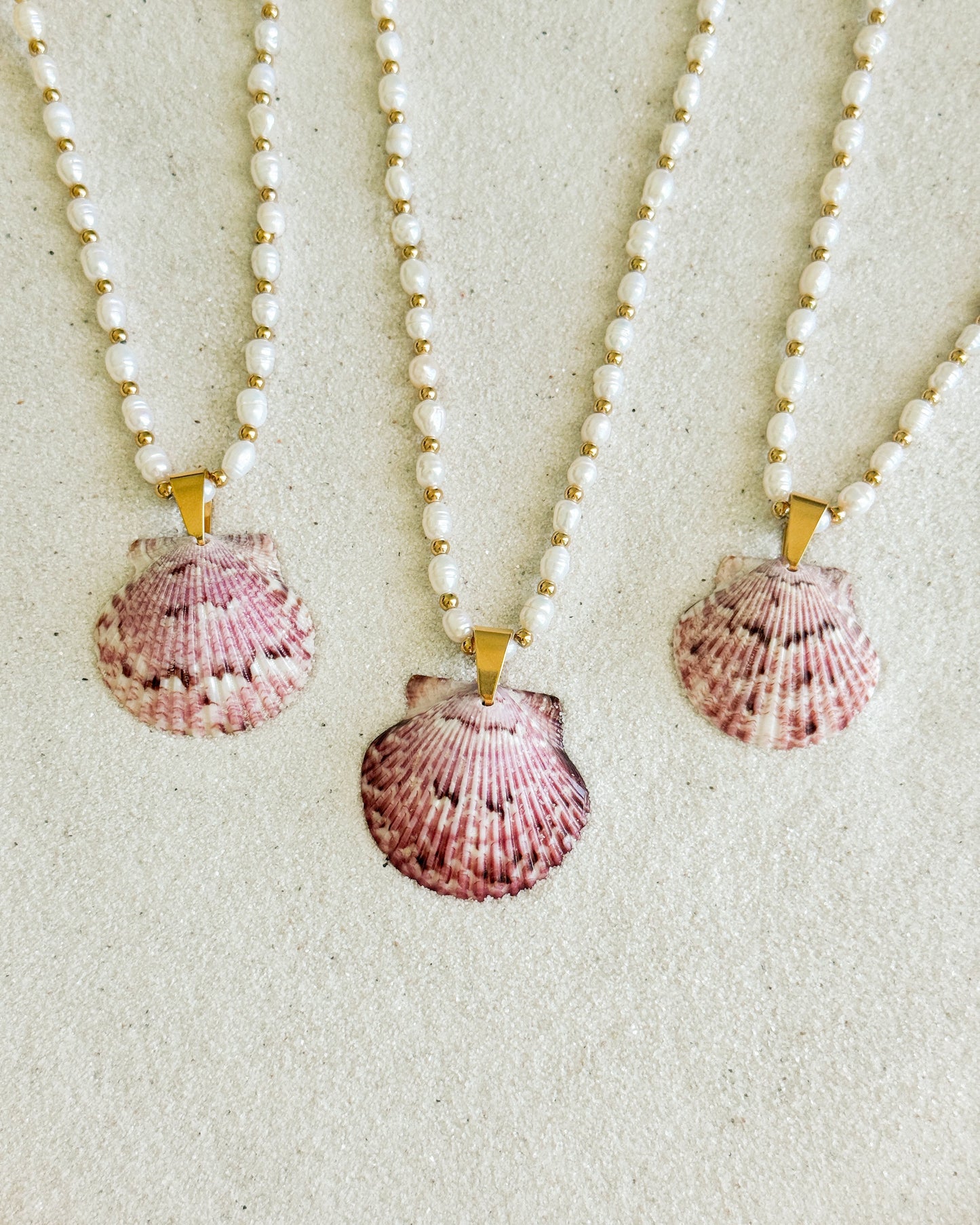 Beachfront Pearl Shell Necklace