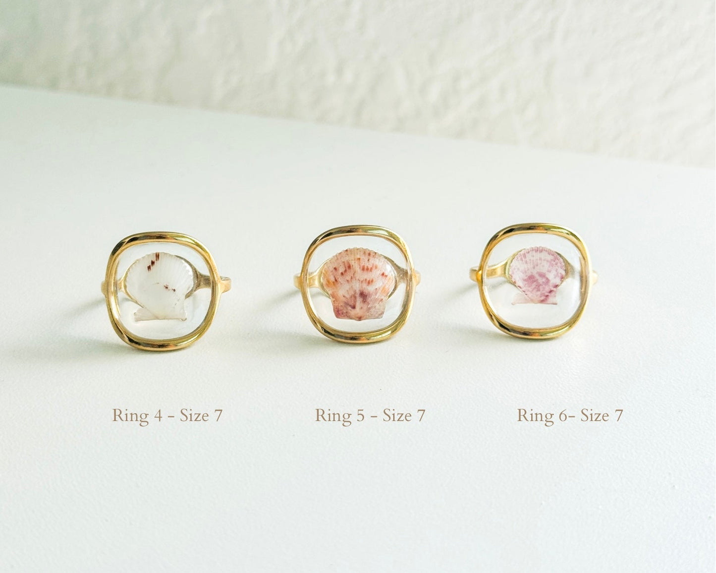 Gold Isla Shell Rings