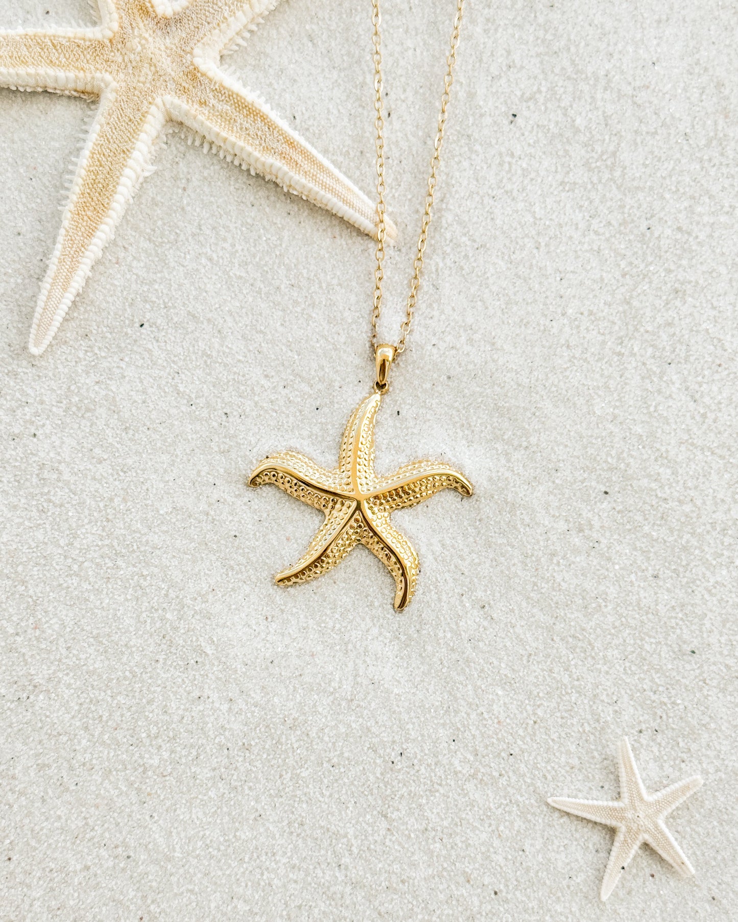 Gold Starfish Necklace