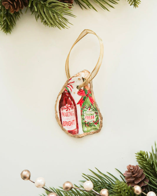 Christmas Cheer Oyster Ornament