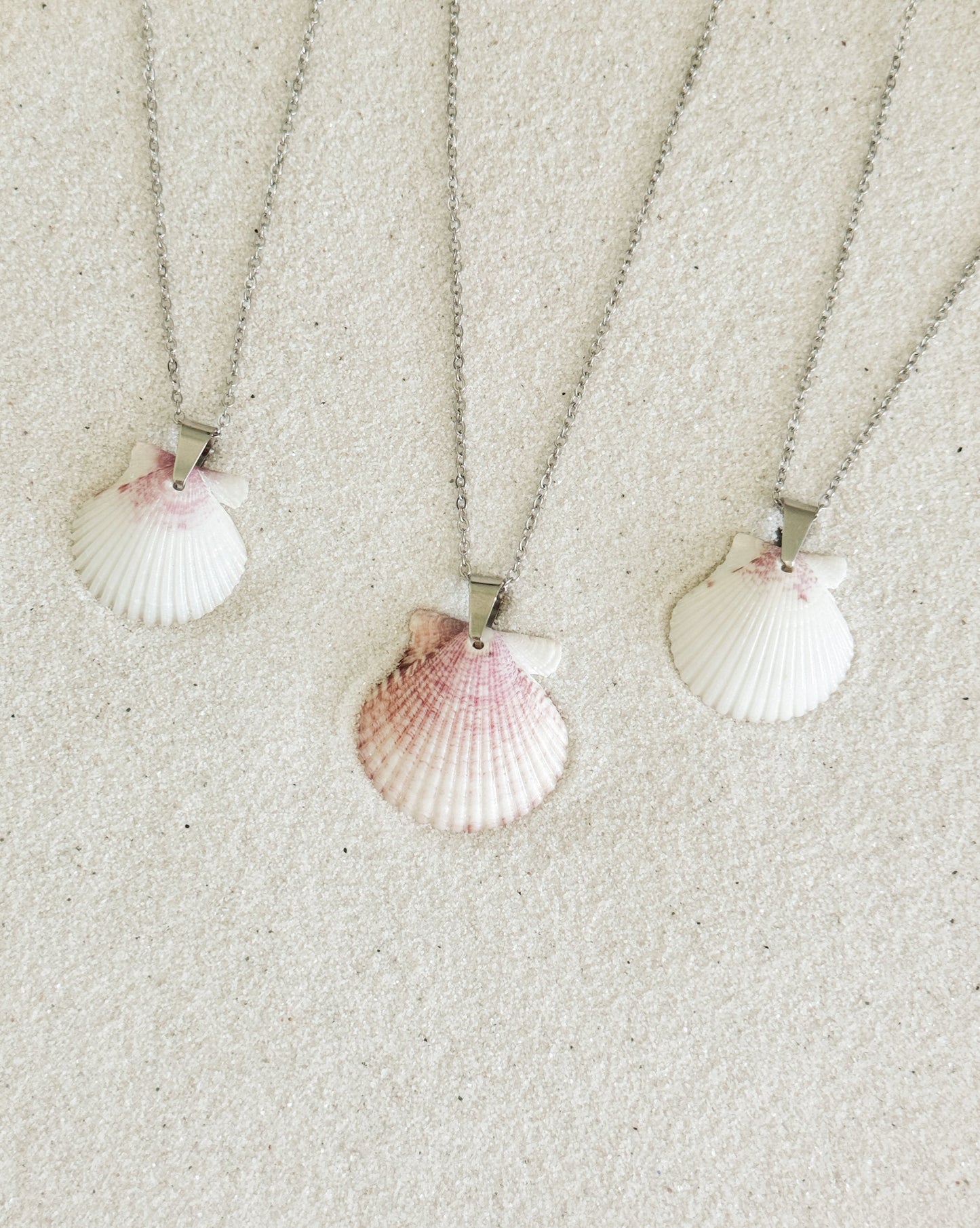 Dainty Silver Shell Necklace