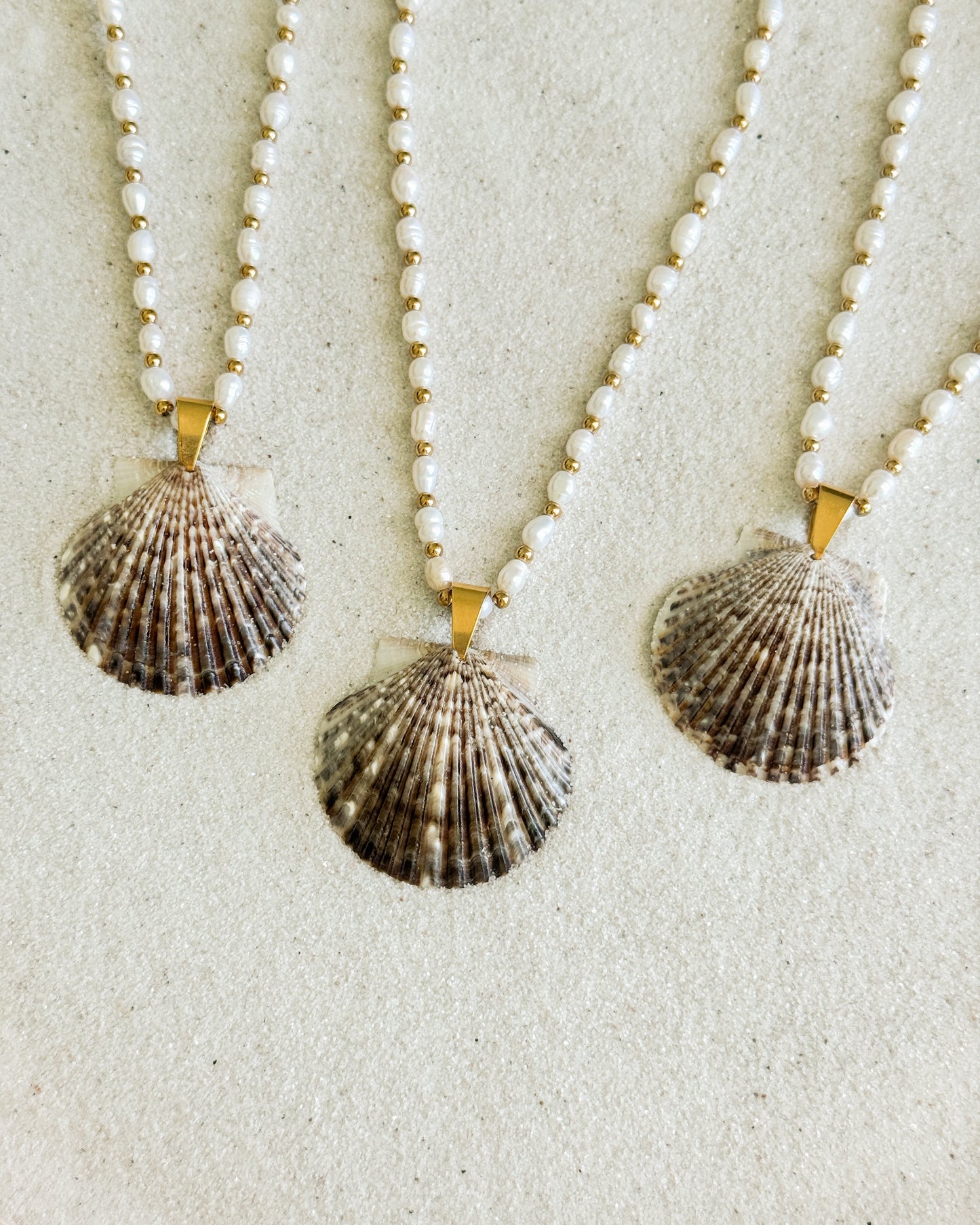 Beachfront Pearl Shell Necklace