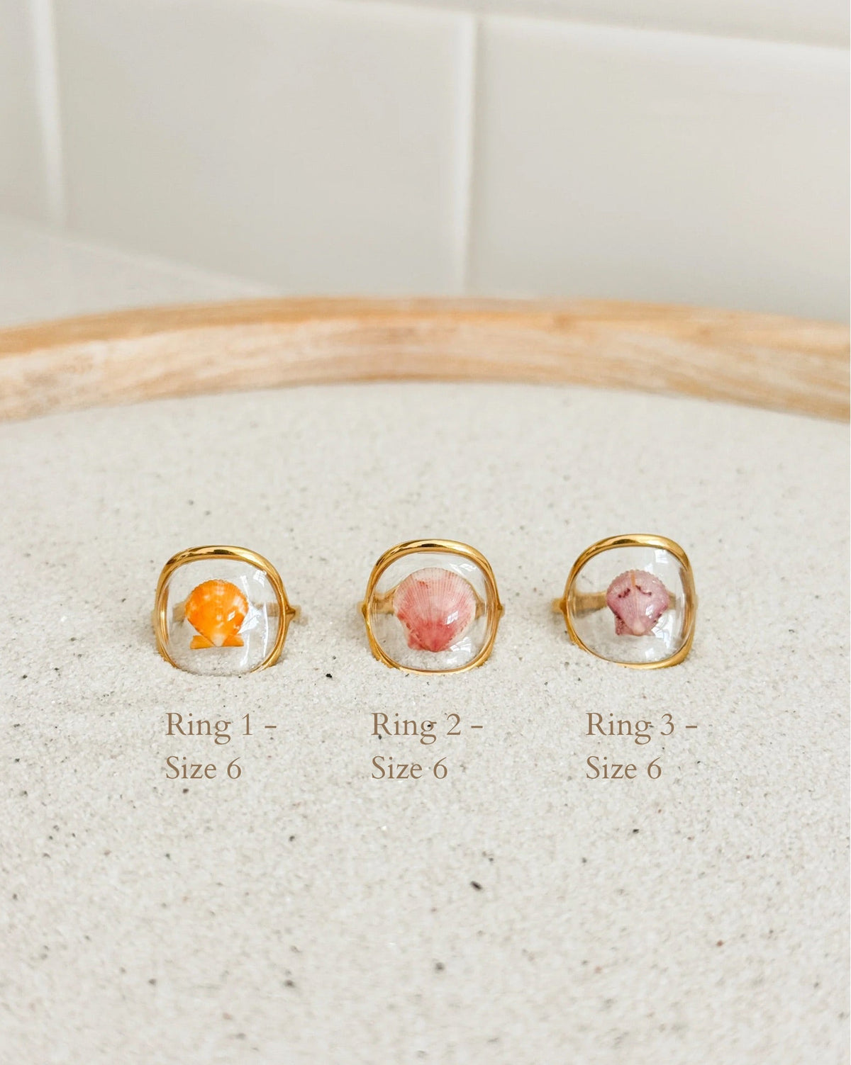 Gold Isla Shell Rings