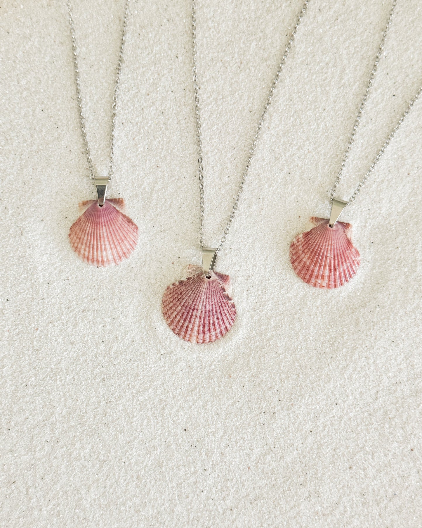 Dainty Silver Shell Necklace