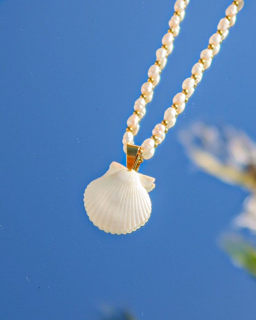Beachfront Pearl Shell Necklace
