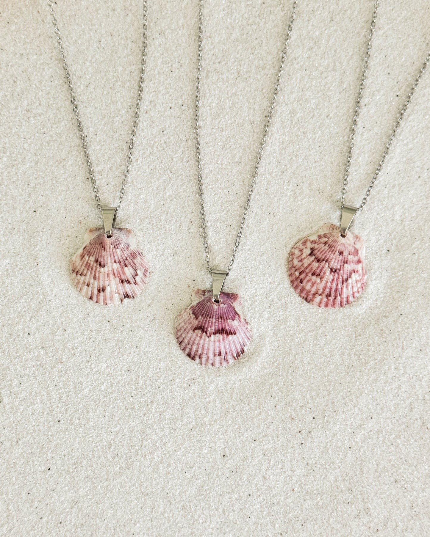Dainty Silver Shell Necklace