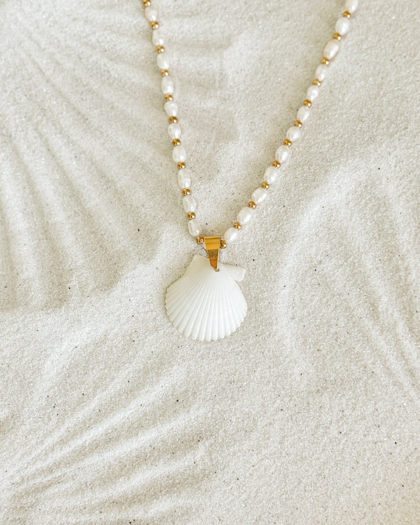 Beachfront Pearl Shell Necklace