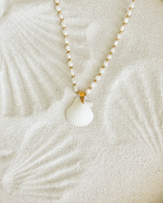 Beachfront Pearl Shell Necklace