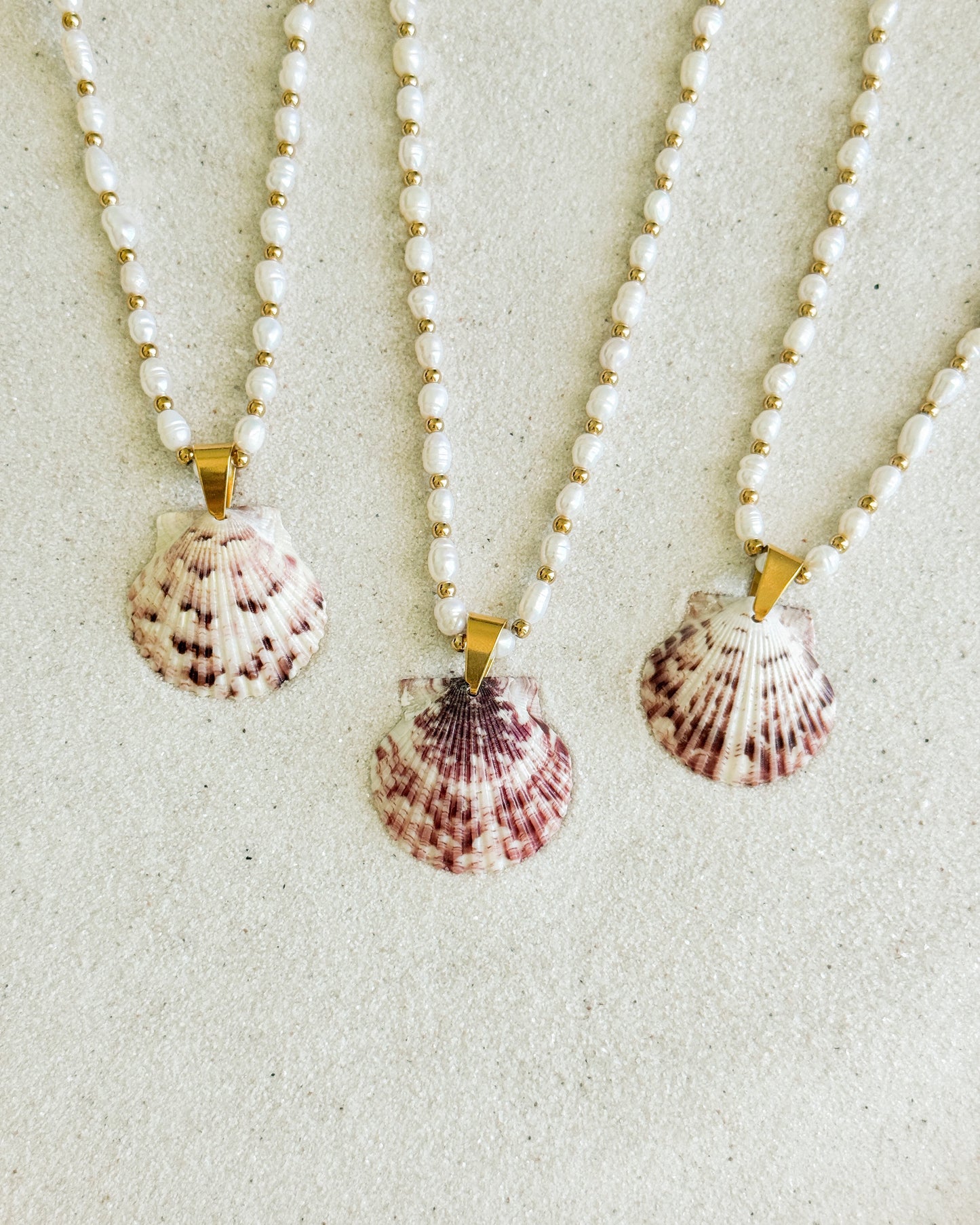 Beachfront Pearl Shell Necklace