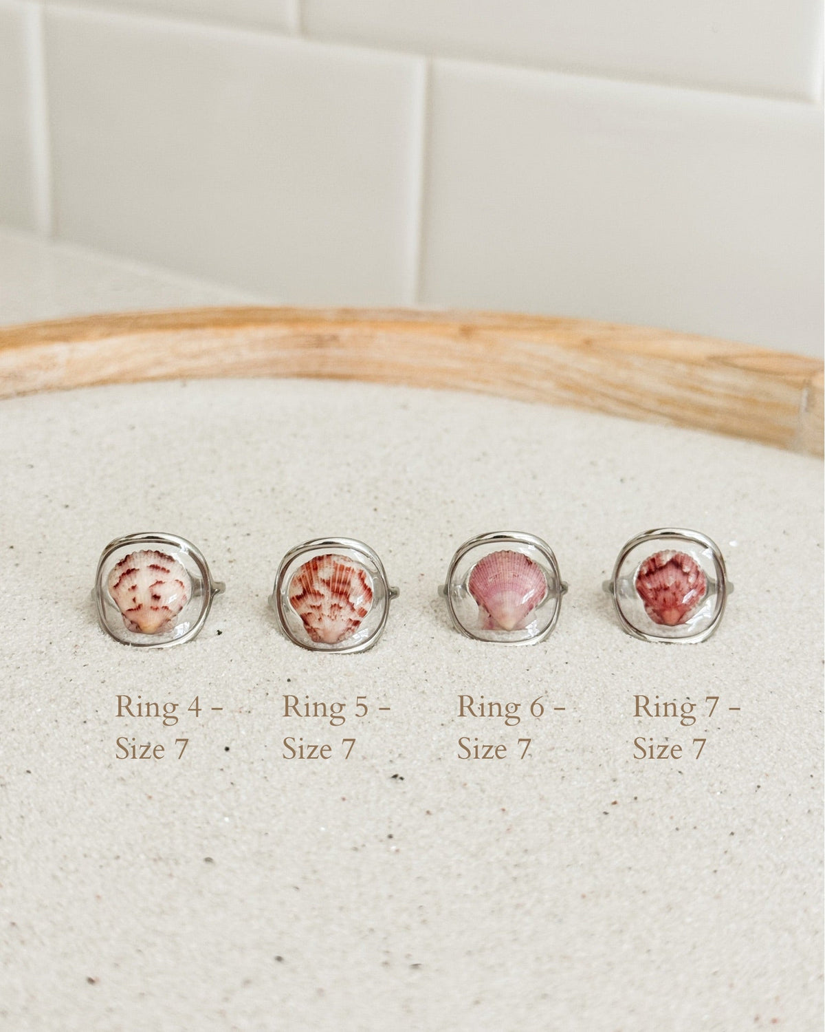 Silver Isla Shell Rings