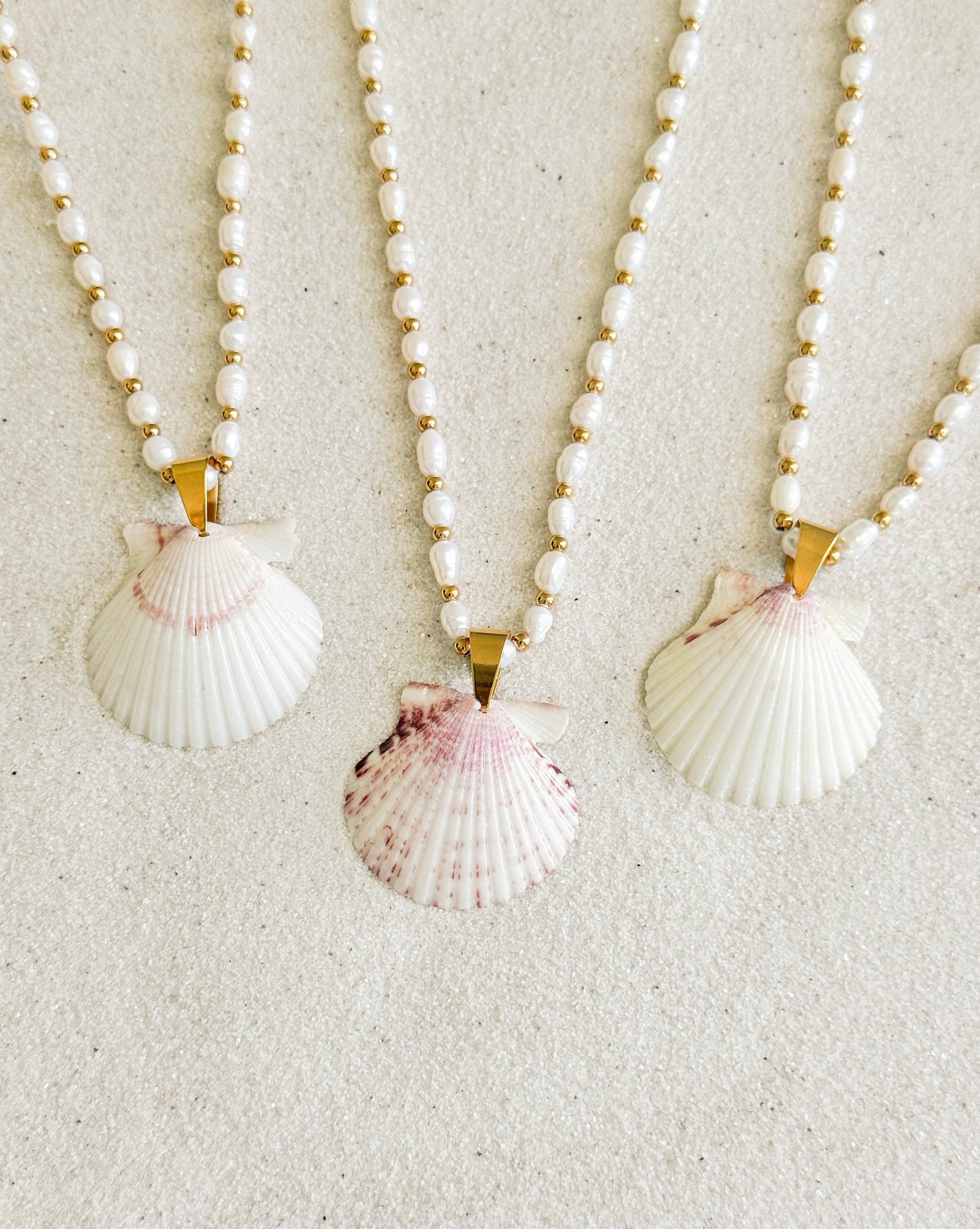 Beachfront Pearl Shell Necklace